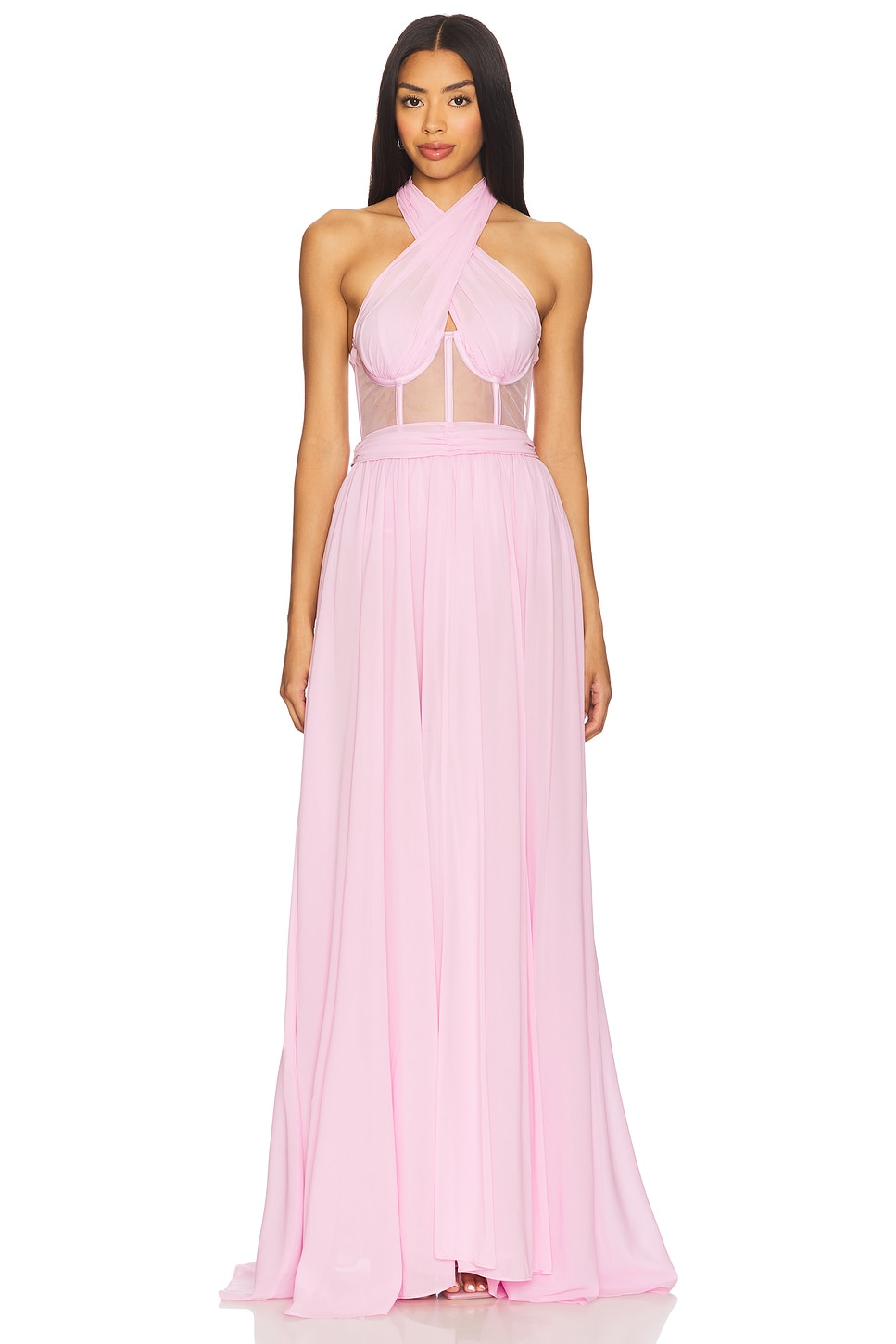 For Love & Lemons Anya Gown in Pink | REVOLVE