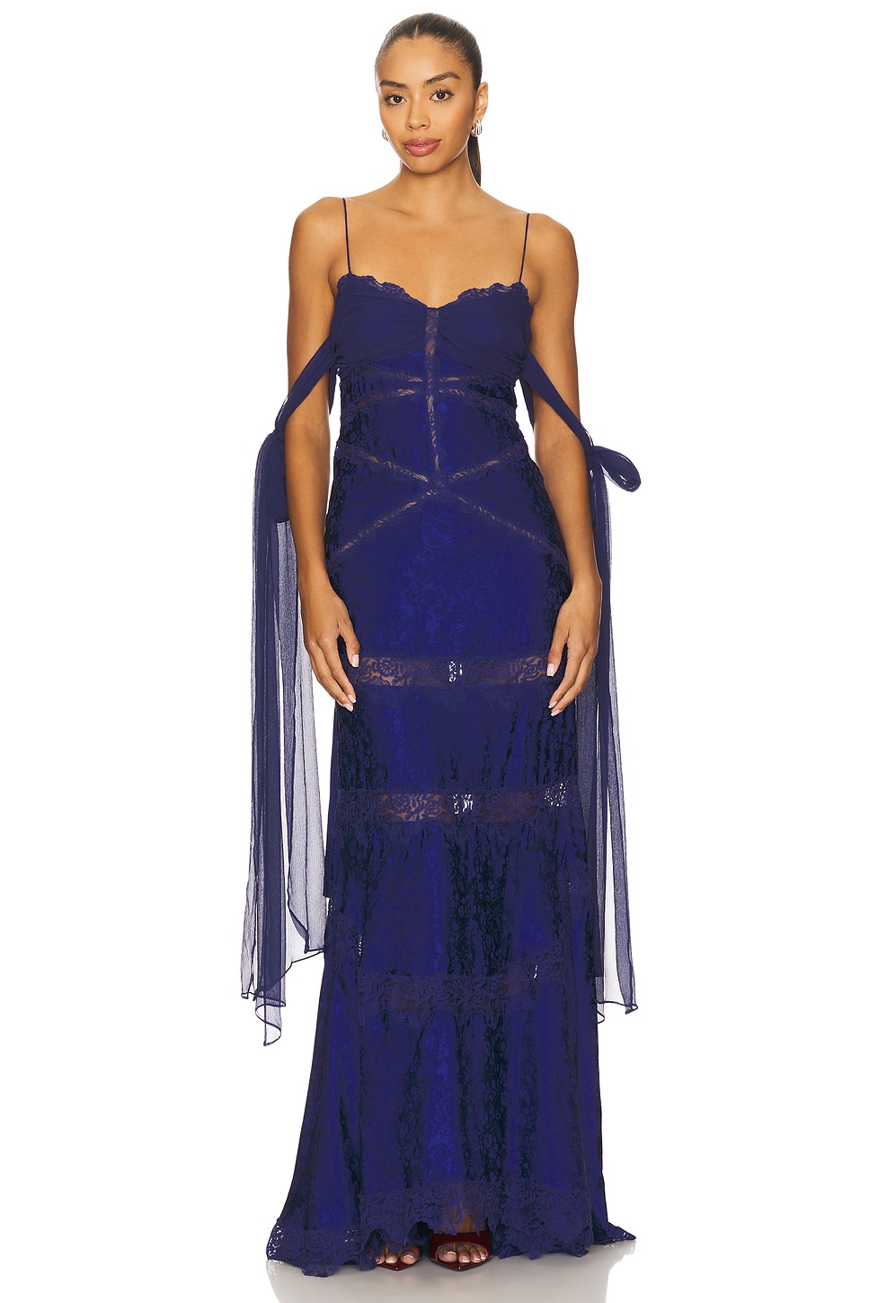 for love and lemons dress blue FOR LOVE & LEMONS Kate Mini Dress in Blue – Lusso Di Luna Boutique main image 1