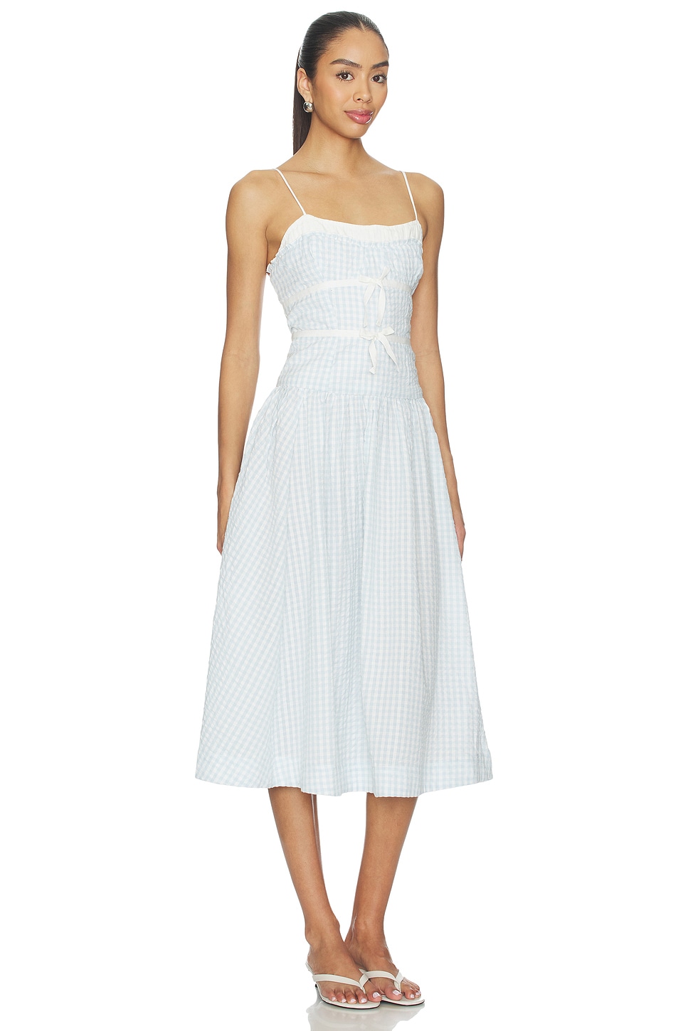 Georgia Gingham Midi Dress - thumbnail 3