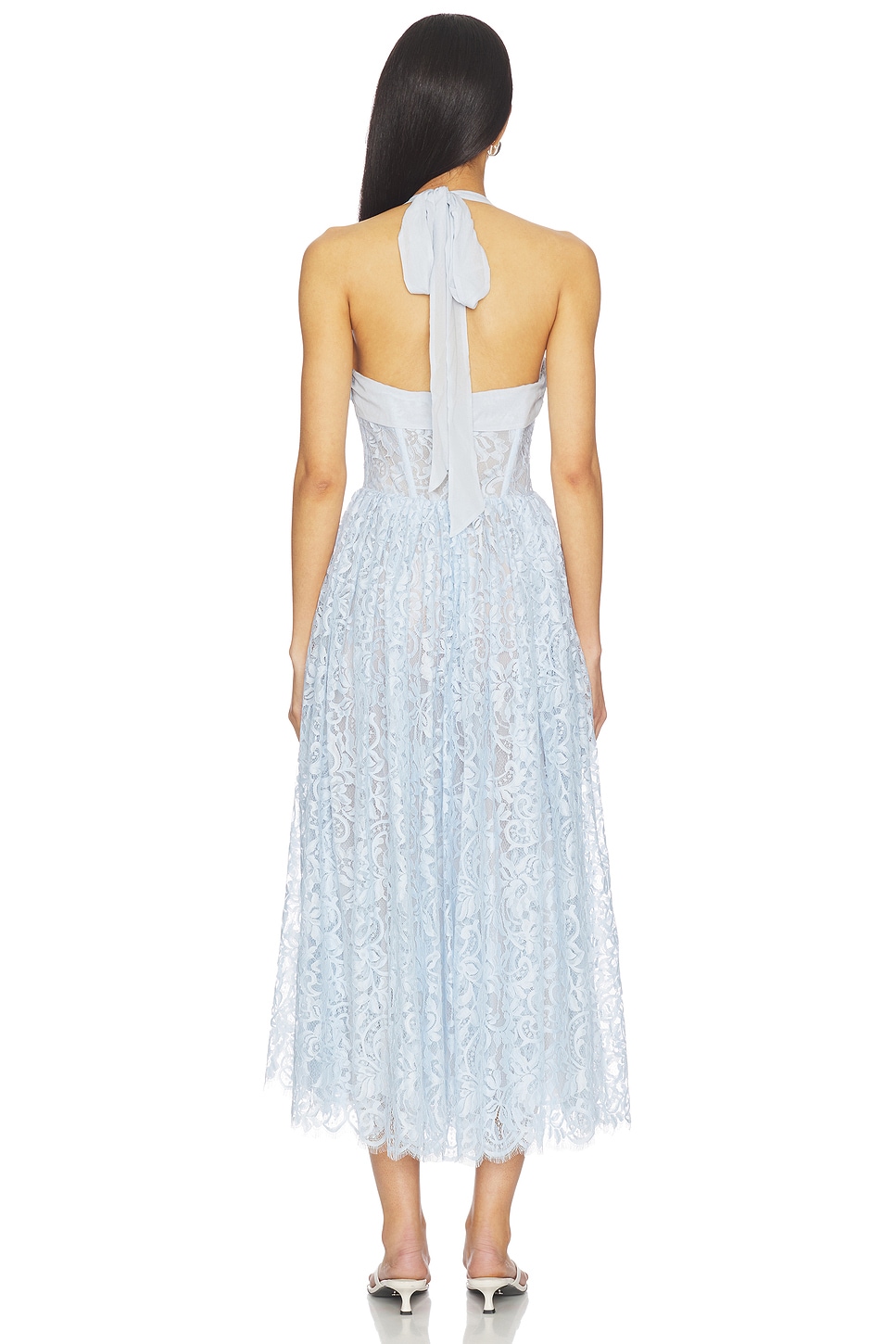 baby blue midi dress Ocean Blue Midi Dress - US 4