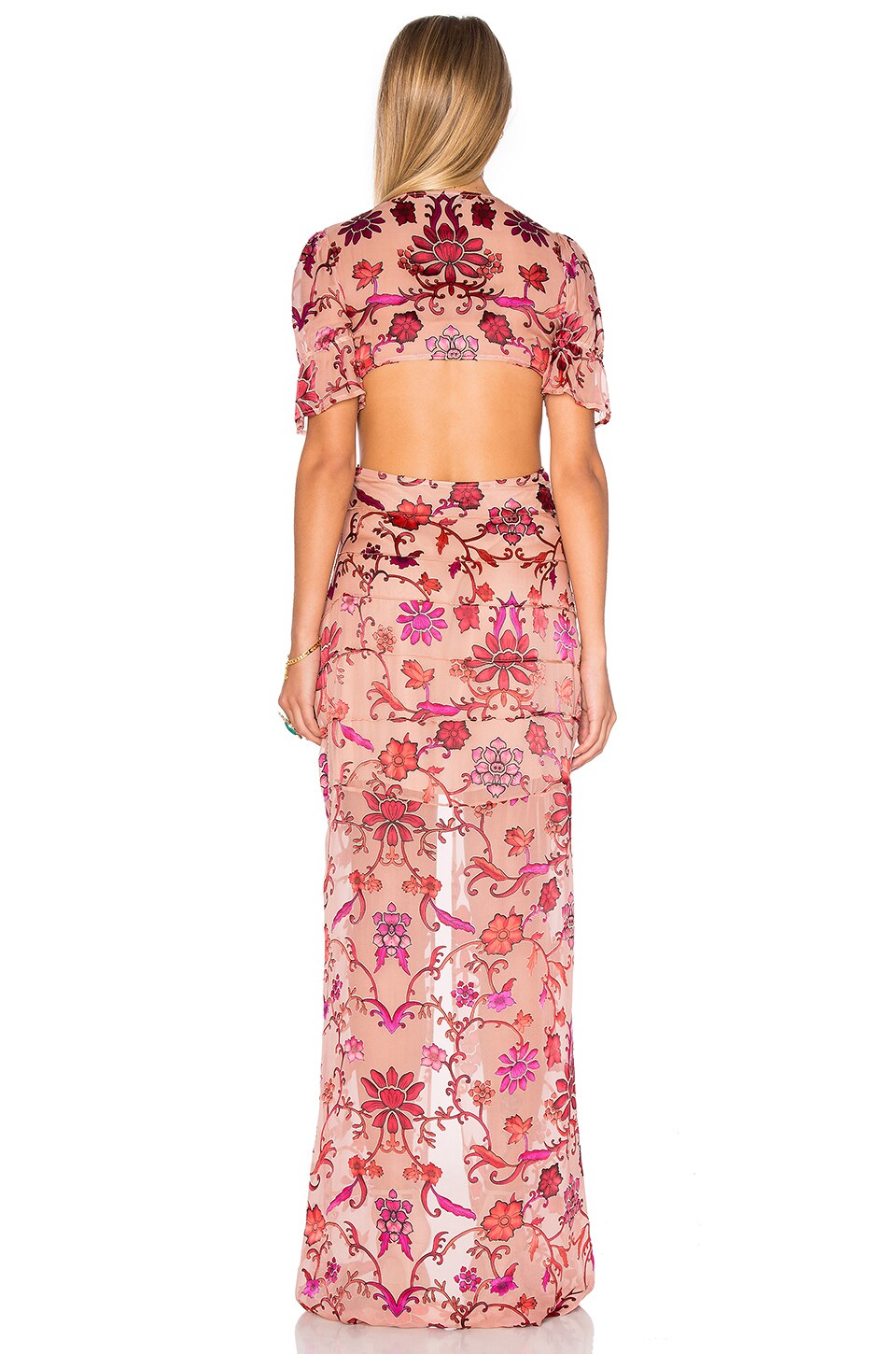 For Love & Lemons Saffron Maxi Dress in Sunset Floral REVOLVE