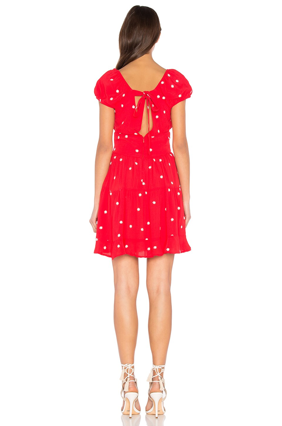 FOR LOVE & LEMONS CHIQUITA TIERED MINI DRESS