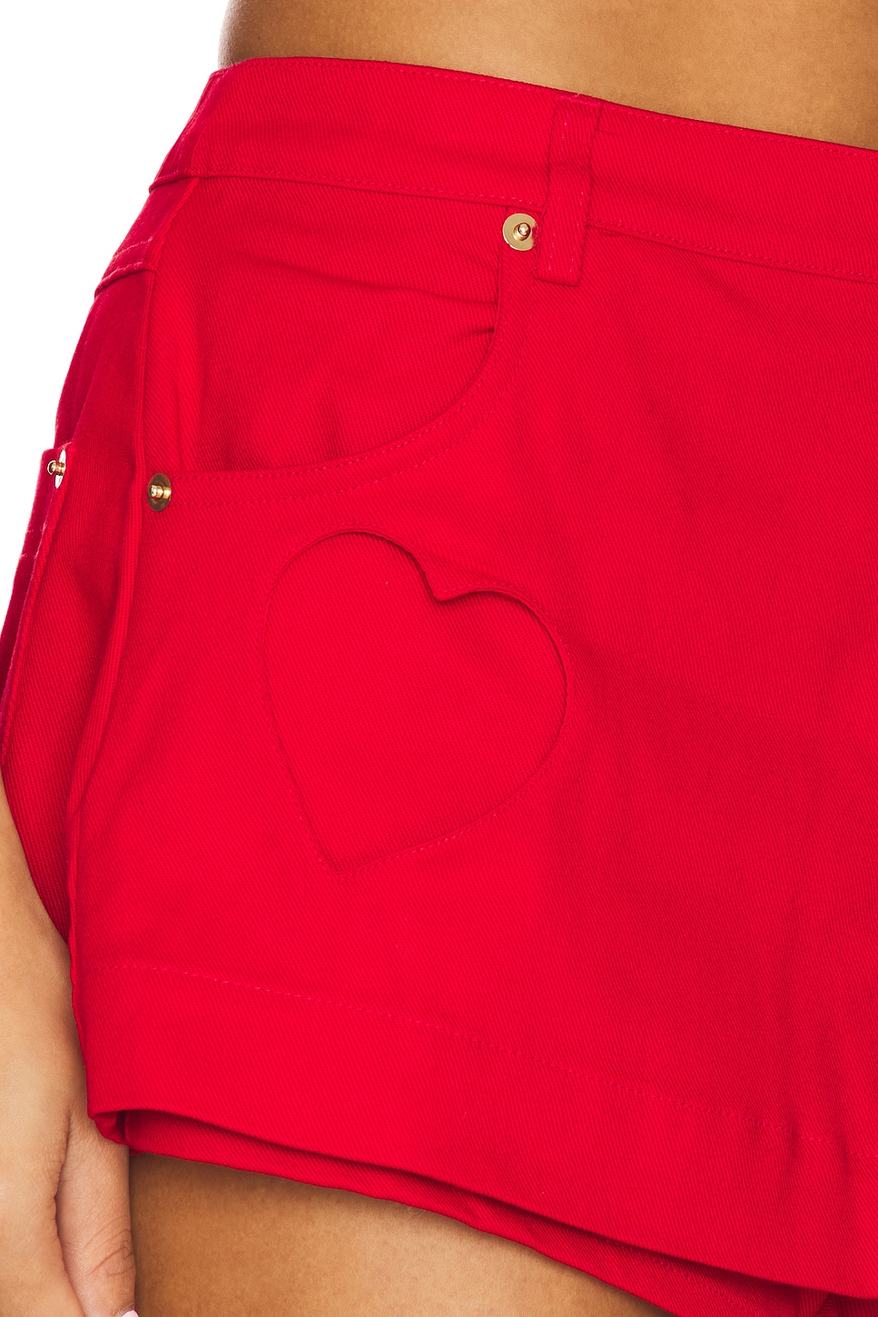 Lipstick Denim Mini Skort