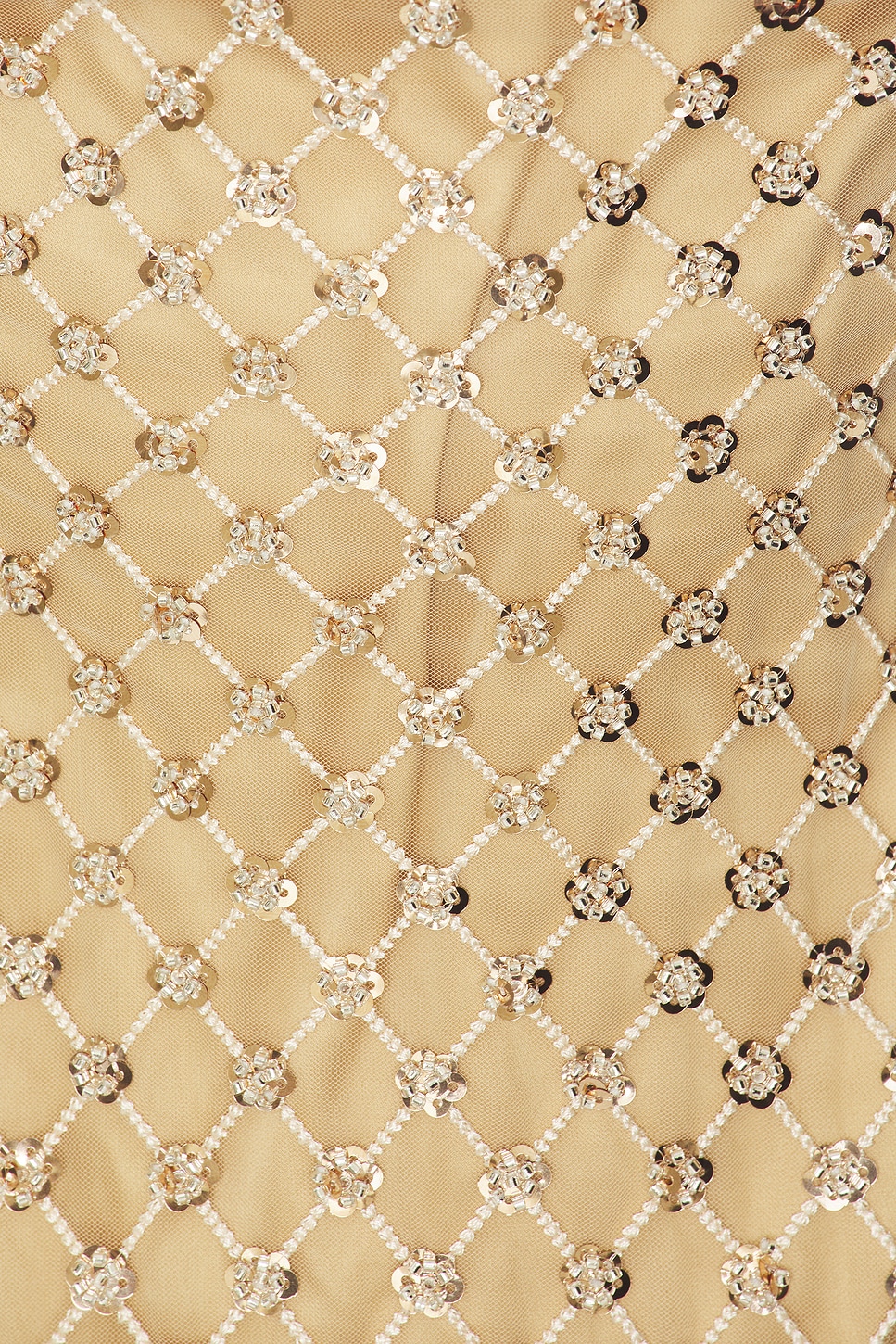 For Love & Lemons Dazzle Me Slip Dress in Gold | REVOLVE