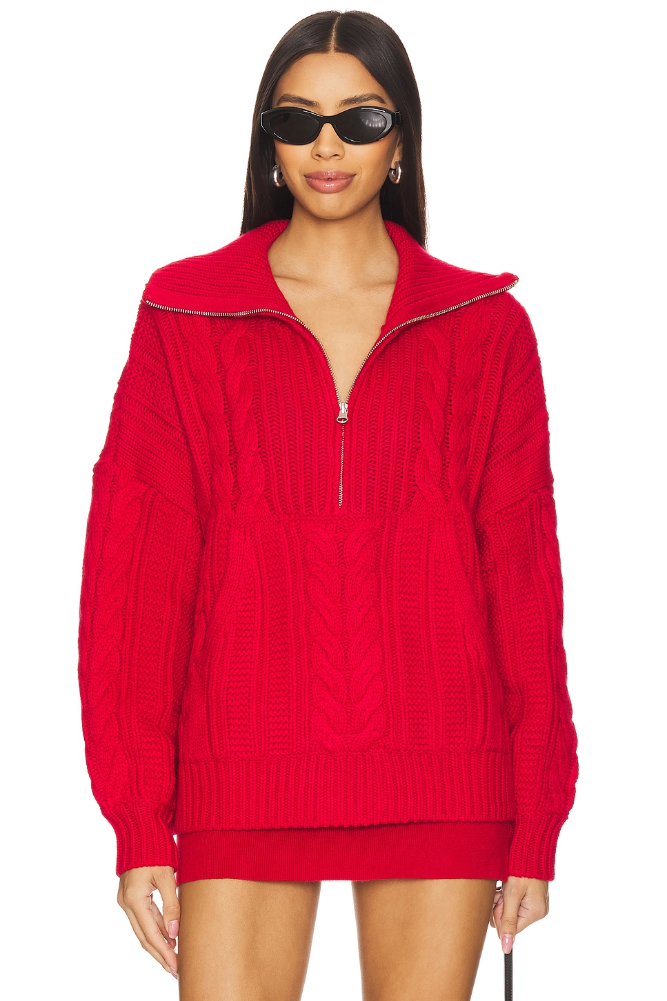 Drina Henley Knit Sweater - Thumbnail 1
