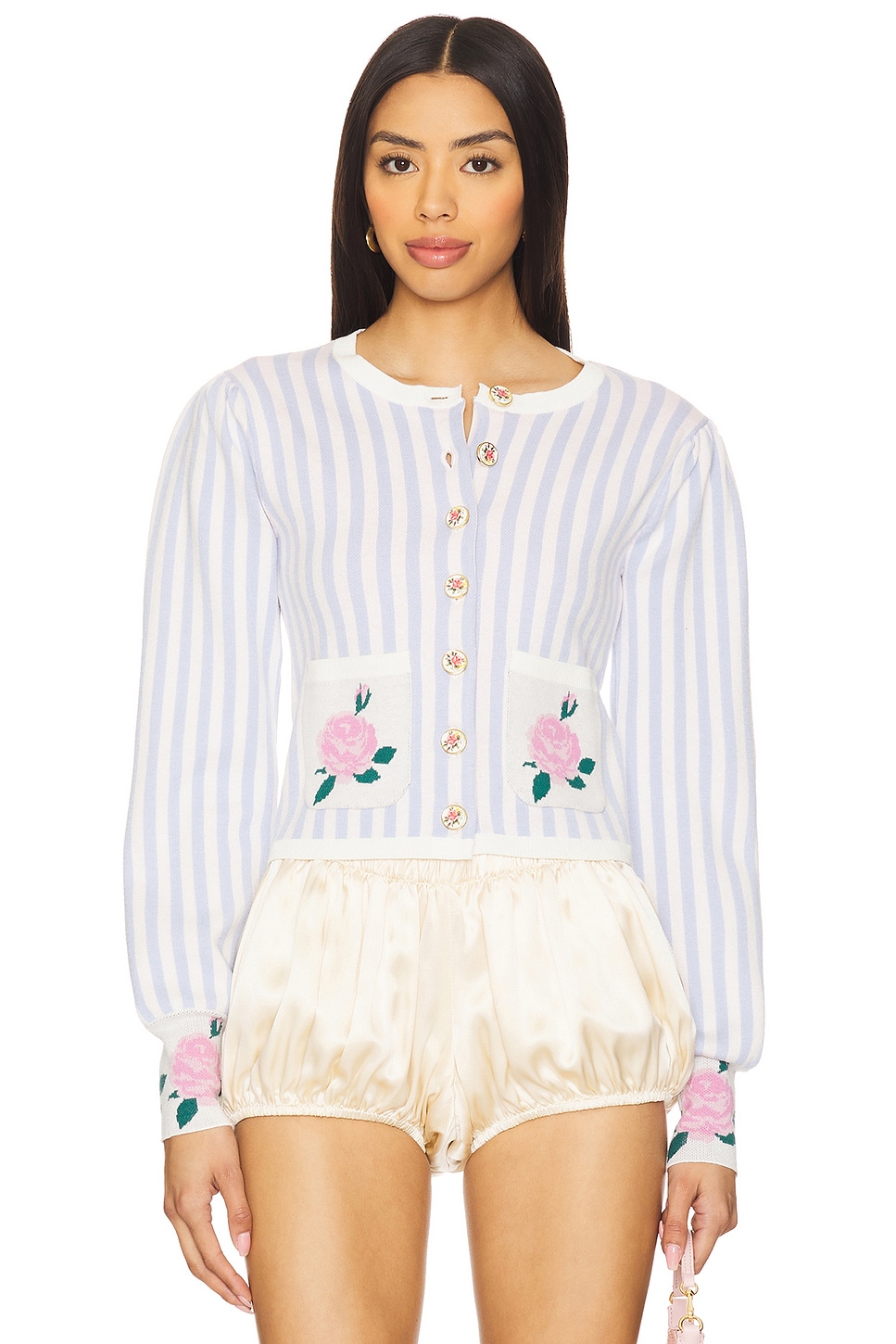 Edie Jacquard Knit Cardigan