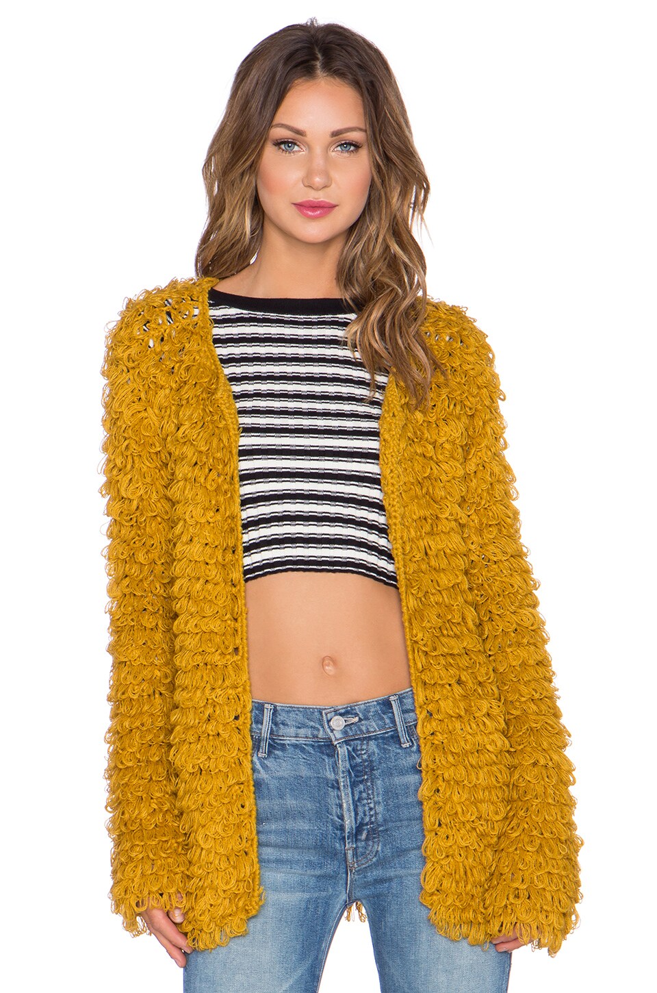 for love and lemons yellow cardigan