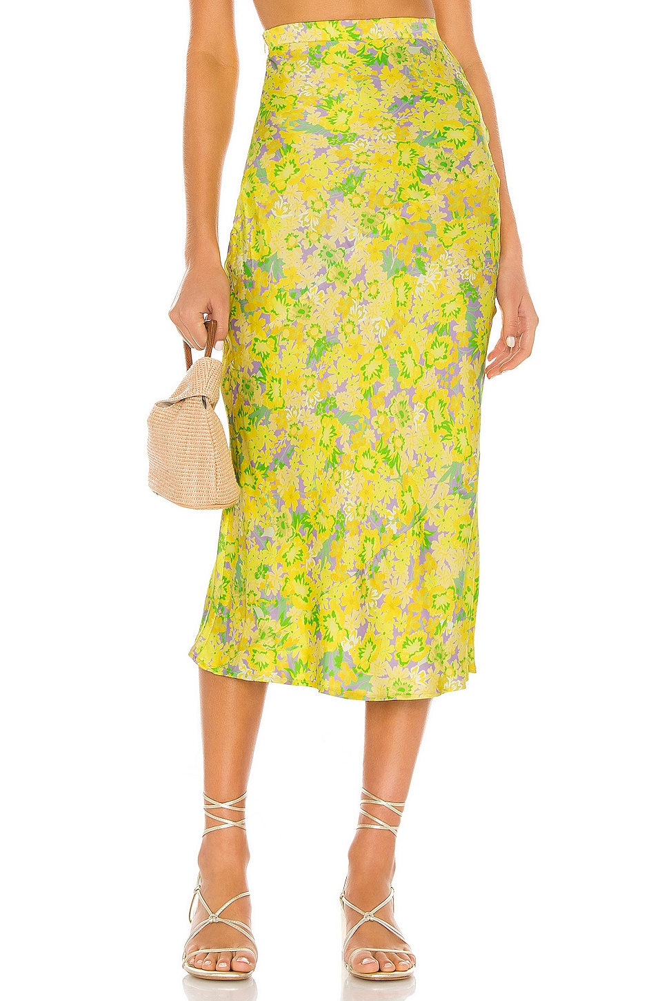 For Love & Lemons Dubois Midi Skirt in Freedom Floral | REVOLVE