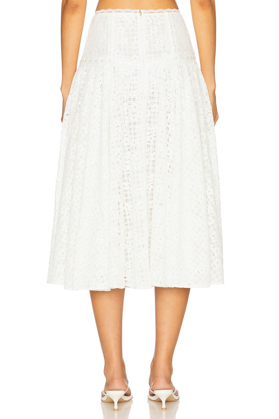 For Love & Lemons - Daisy Lace Midi Skirt | Plush