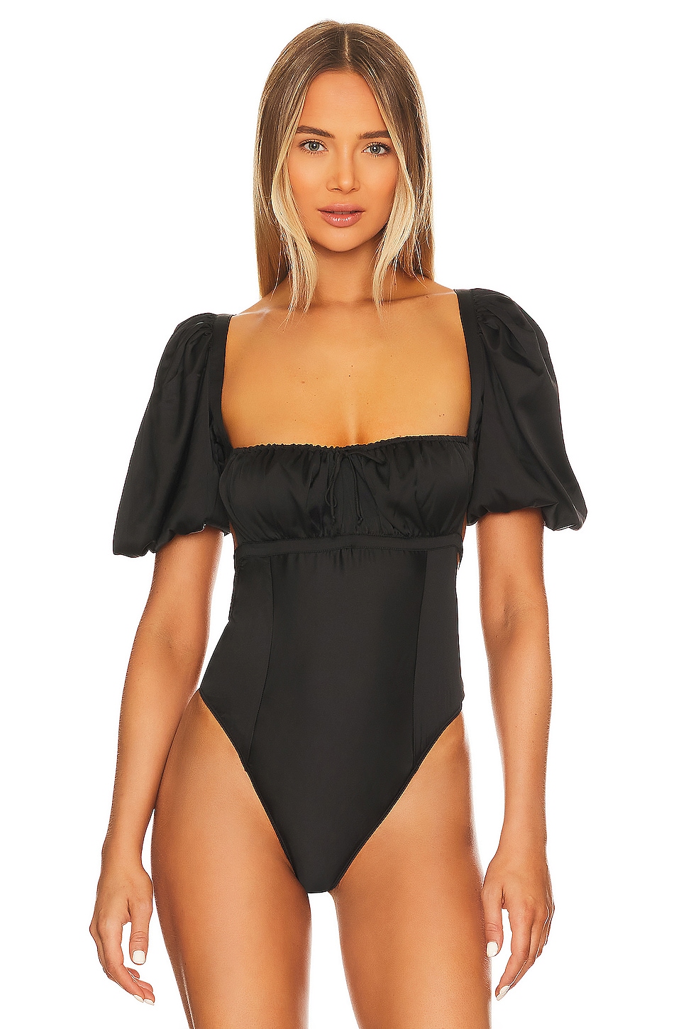 For Love & Lemons Dany Bodysuit in Black