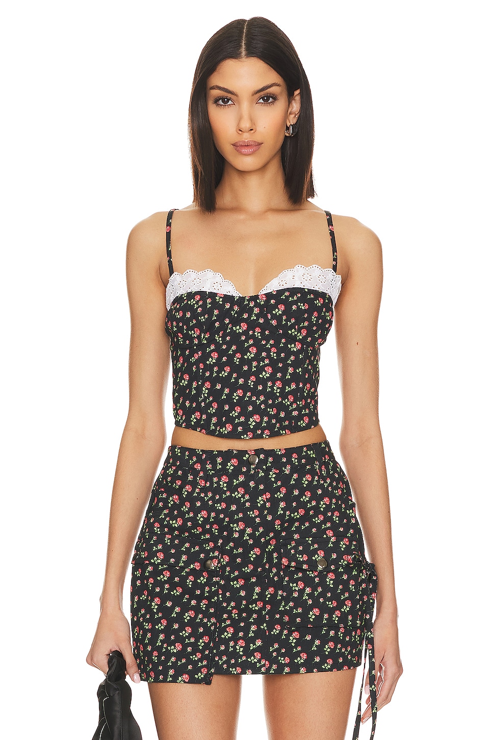 MIAOU Black Logo Camille good Tube Top - L