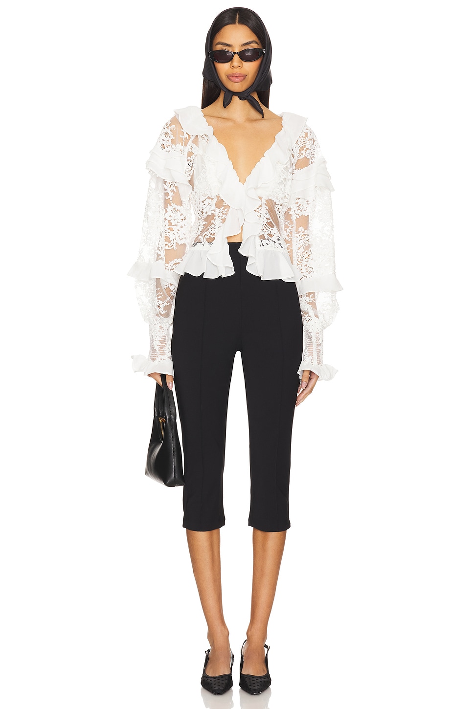 Holiday Lace Long Sleeve Top
