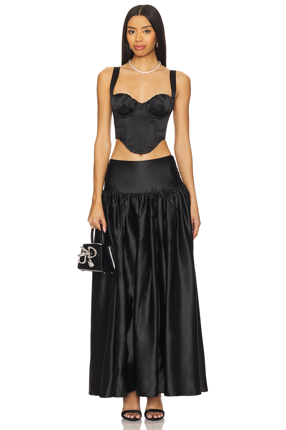 For Love & Lemons Nelly Top in Black | REVOLVE