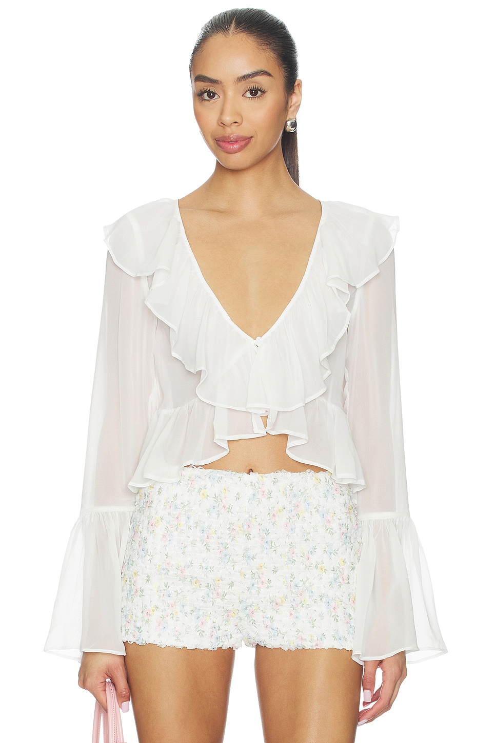 Lila Flare Top - thumbnail 2