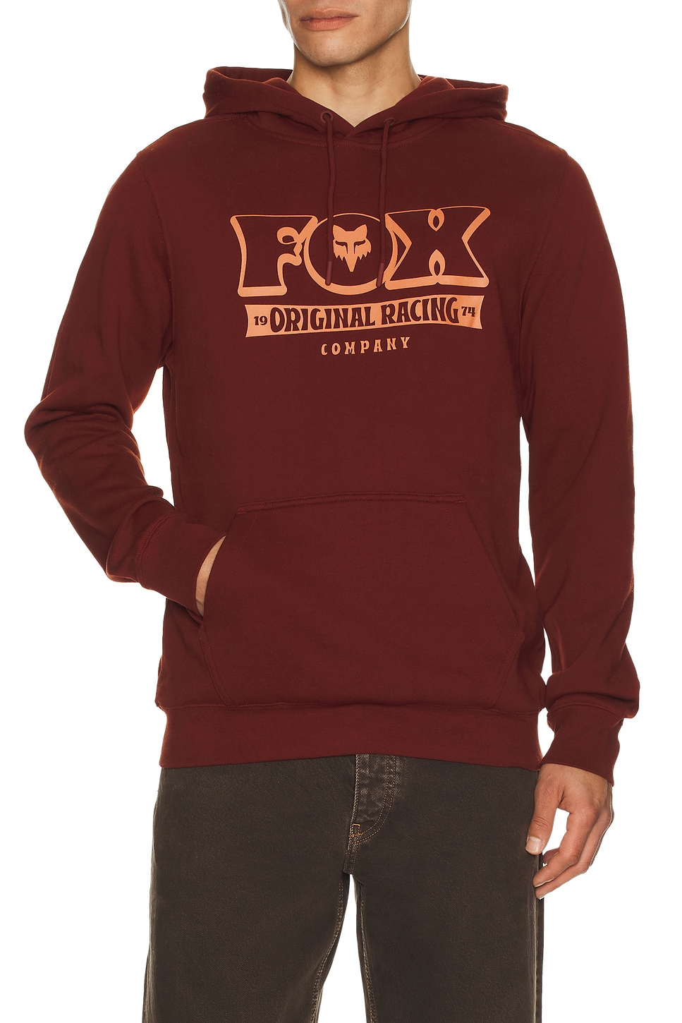 Fox Racing Banner Hoodie in Rust | REVOLVE