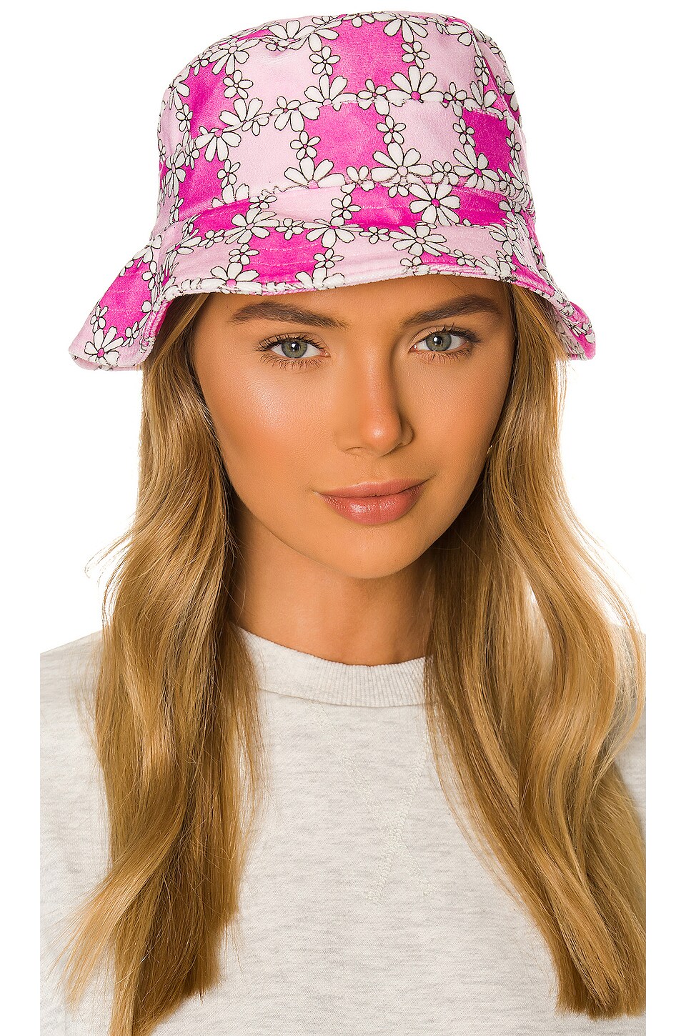 Image 1 of Jax Terry Bucket Hat in Pink Daisy