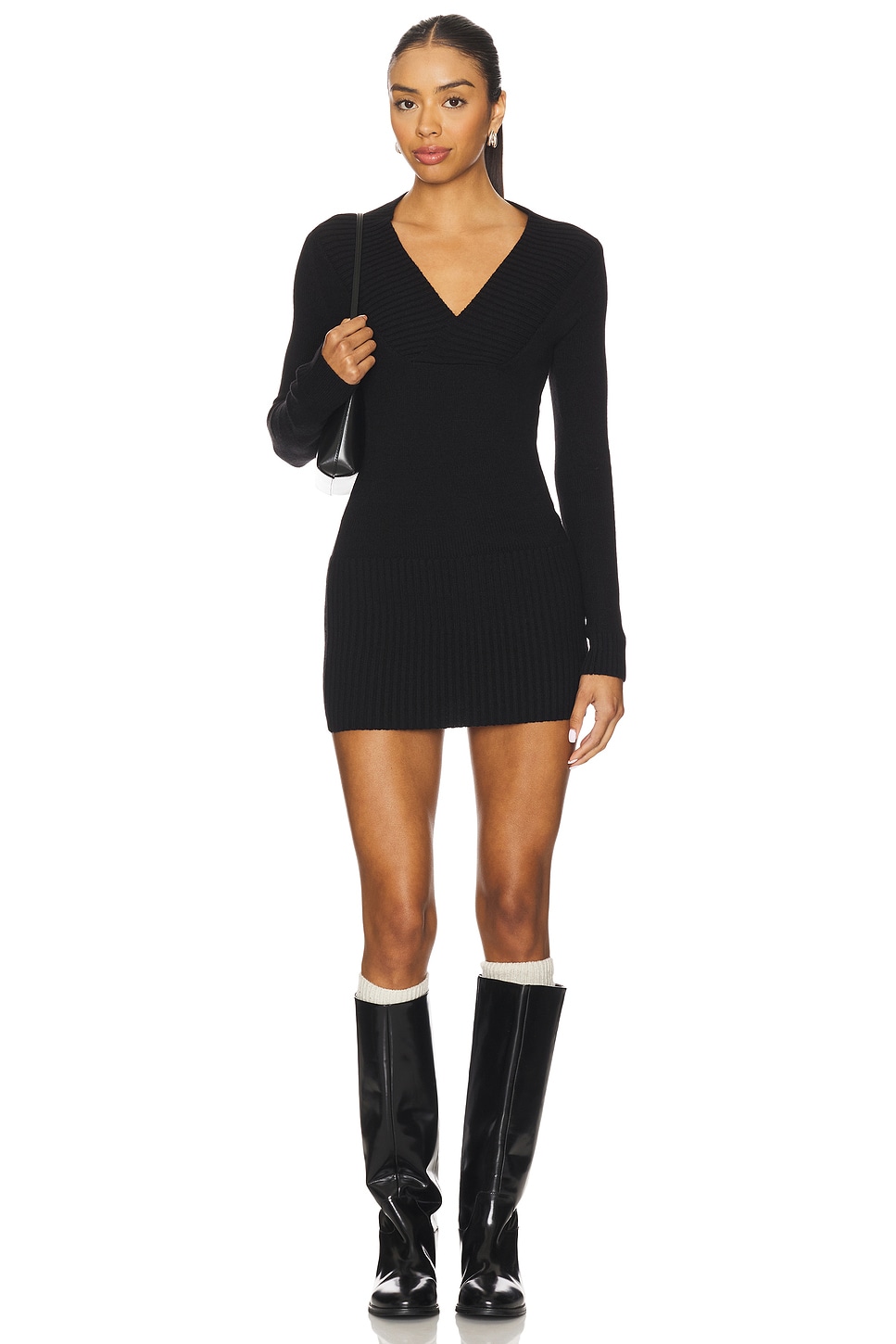 dissh black knit dress Kara Knit Sleeveless Midi Dress in Black By DISSH main image 1