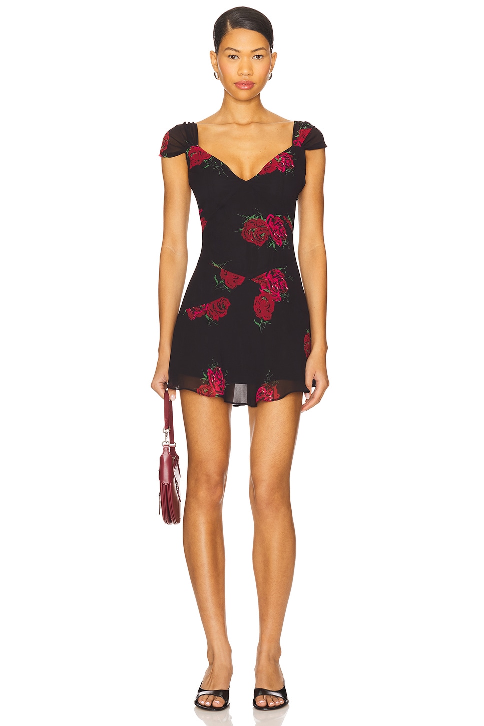 Frankies Bikinis - Lunarose Chiffon Mini Dress | Plush