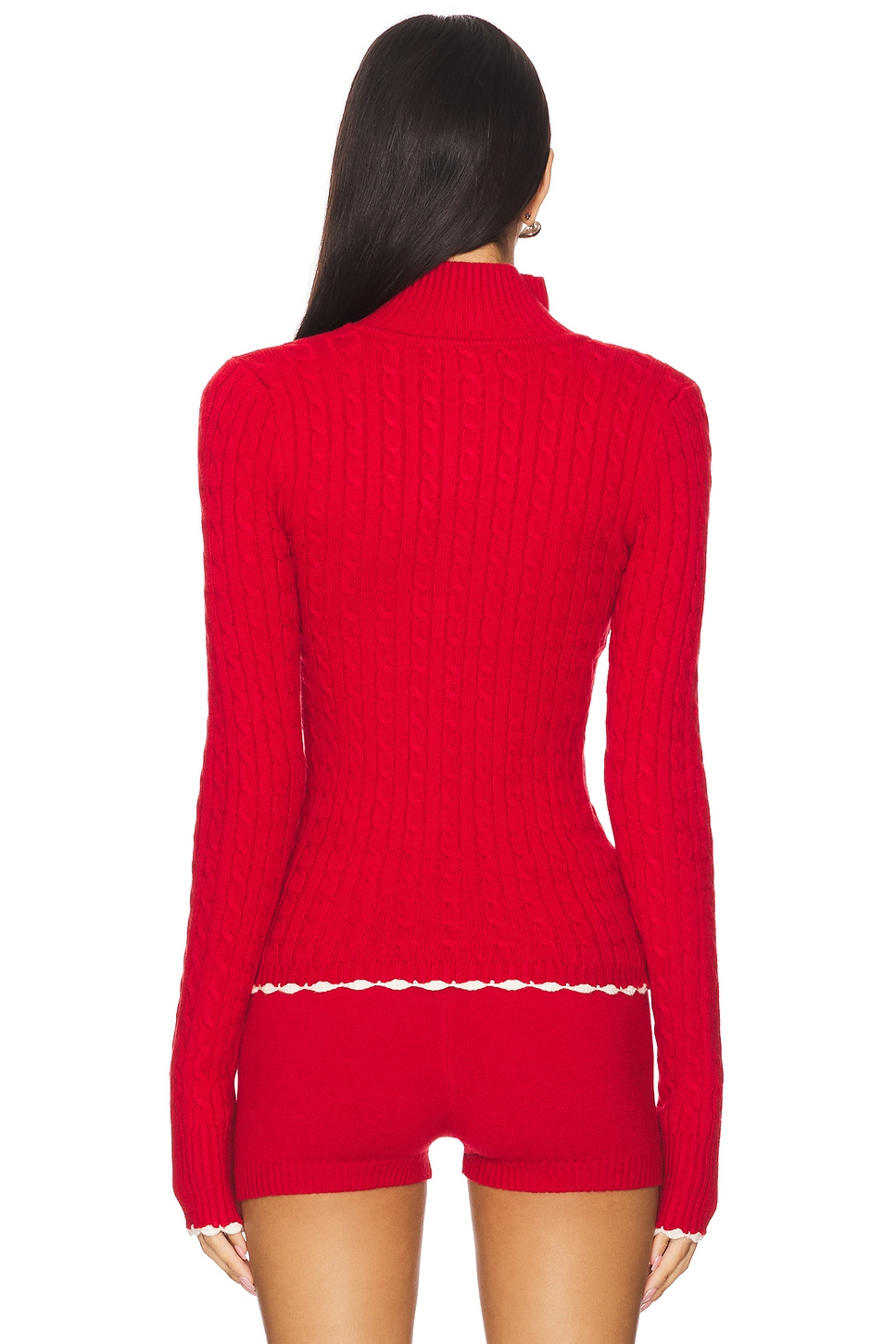 Frankies Bikinis Carter Cable Knit Sweater thumbnail