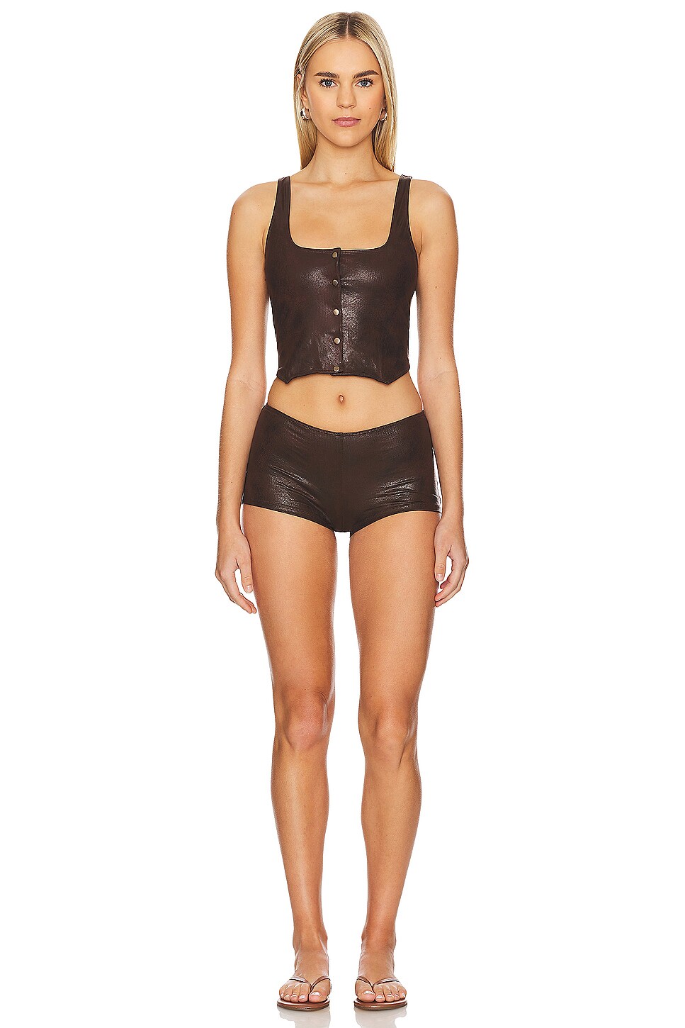 Frankies Bikinis x REVOLVE Mirage Leather Vest thumbnail