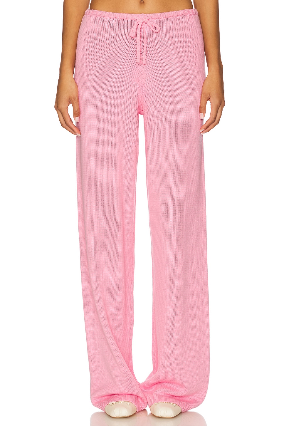 Frankies Bikinis Wesley Knit Pant in Sweetheart | REVOLVE
