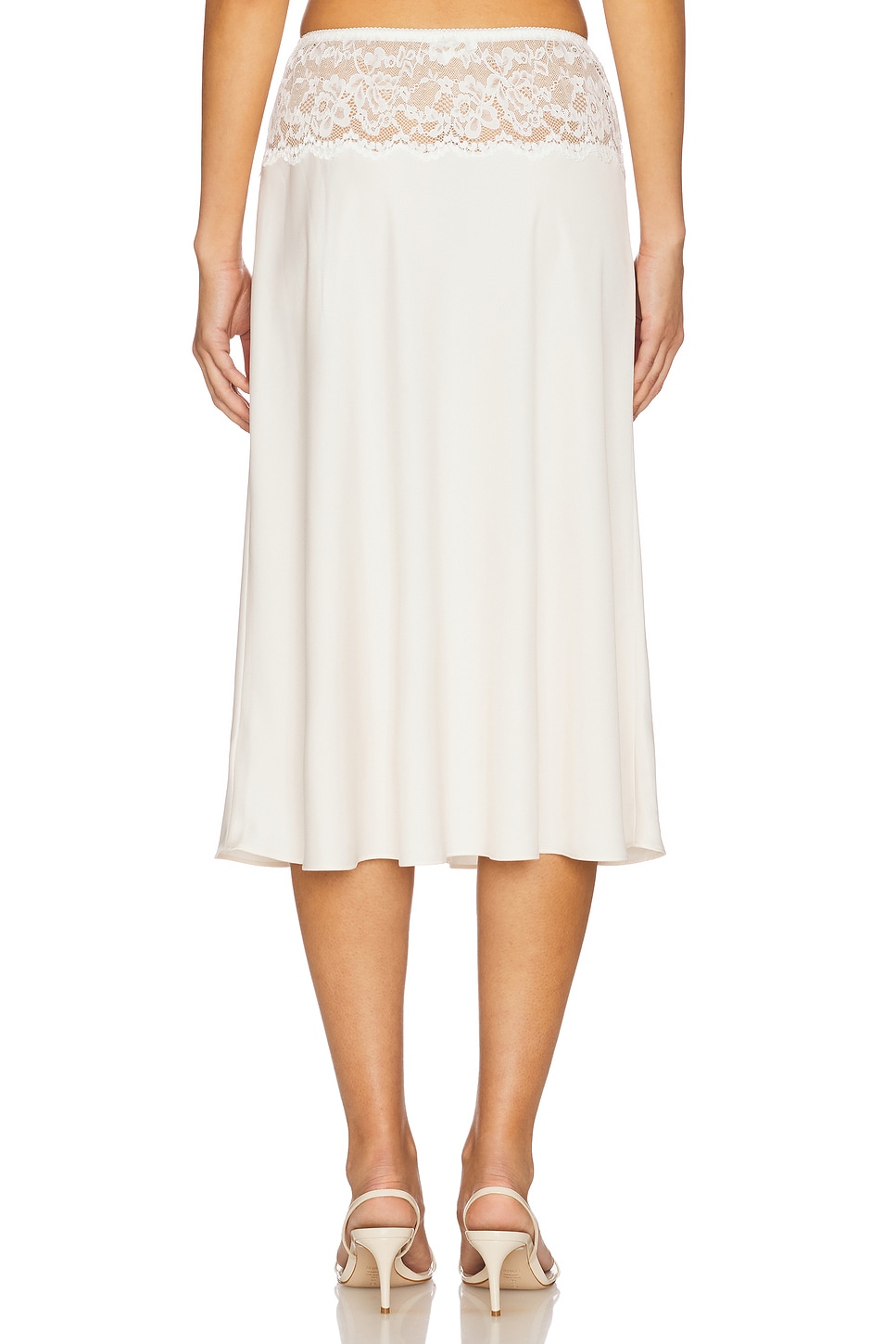 Frankies Bikinis Harper Satin Midi Skirt