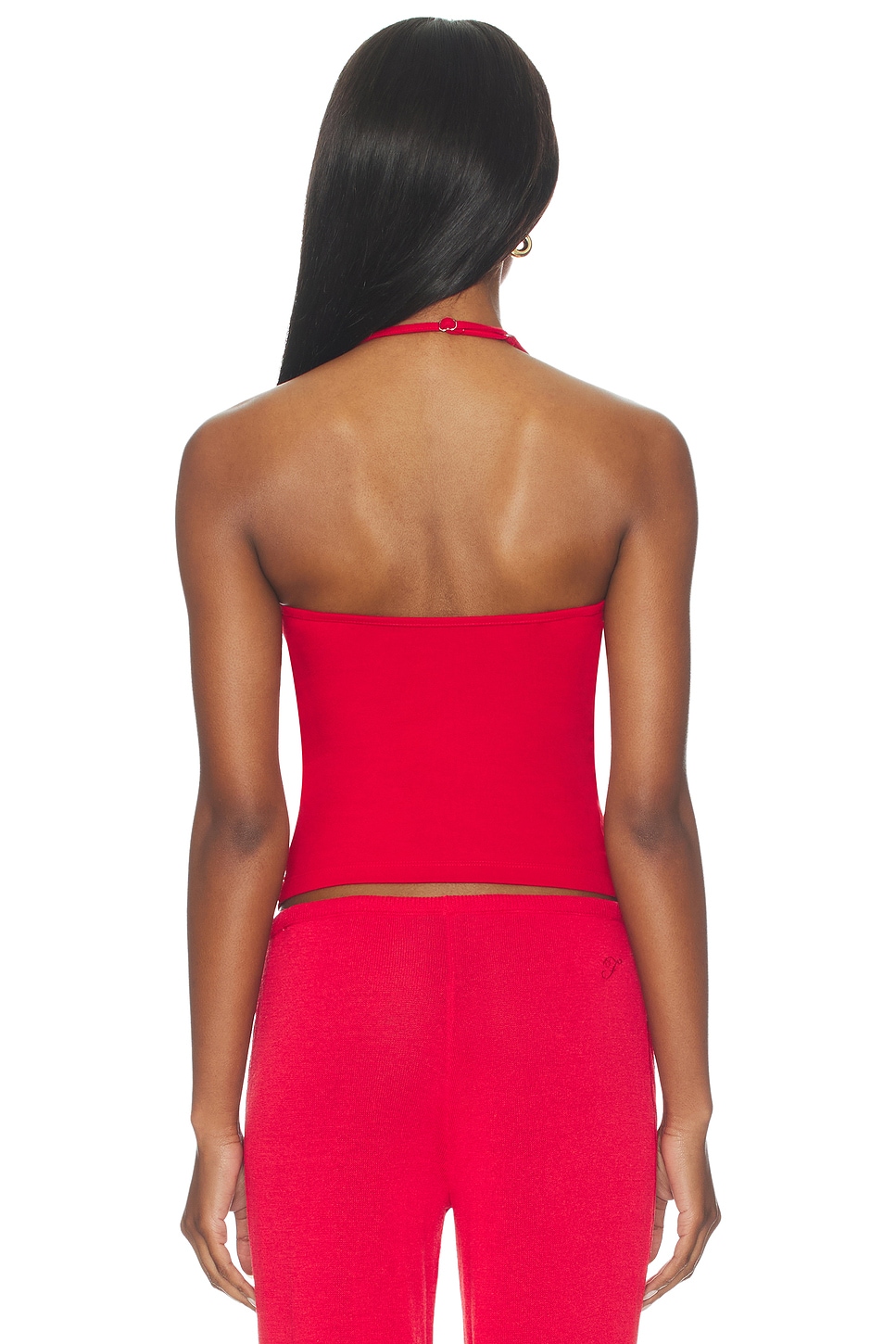 Frankies Bikinis X JENNIE Nora Cotton Jersey Halter Top thumbnail