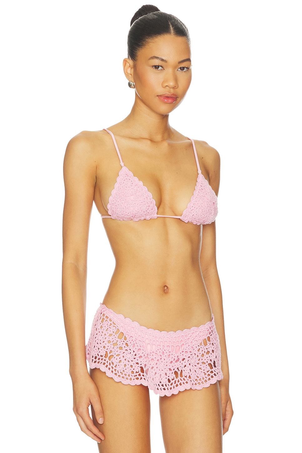 Frankies Bikinis Elena Crochet Bikini Top