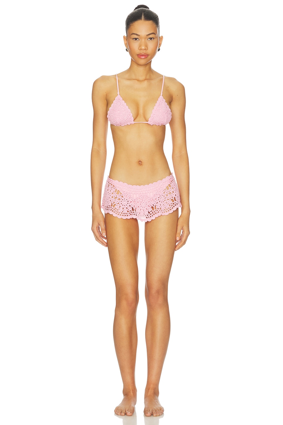 Frankies Bikinis Elena Crochet Bikini Top