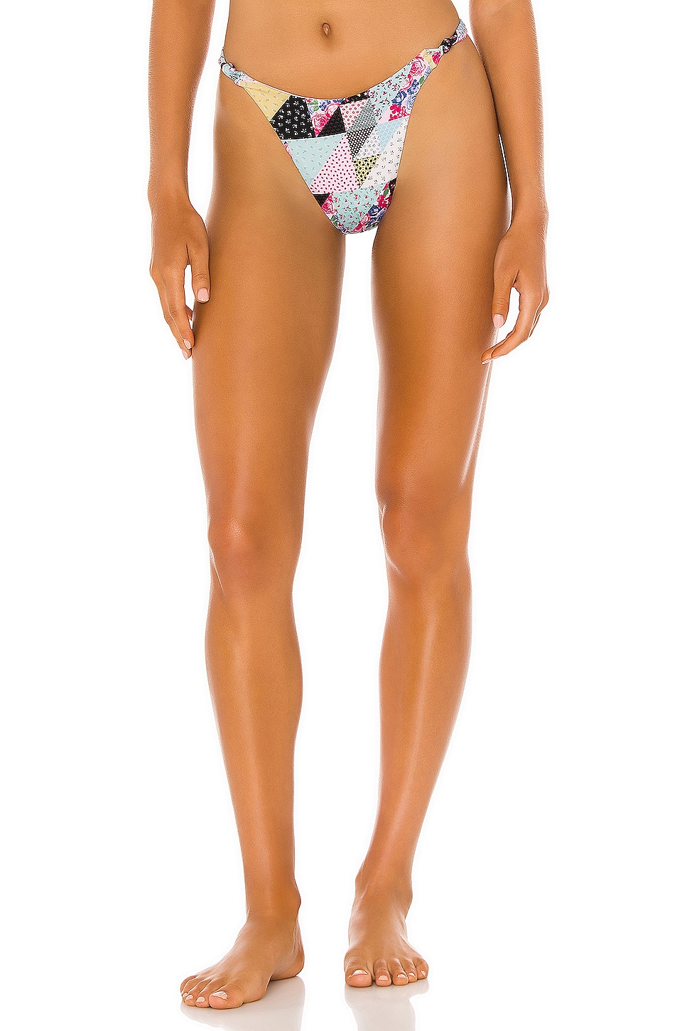 Frankies Bikinis Gabe Bikini Bottom In Patchwork Revolve
