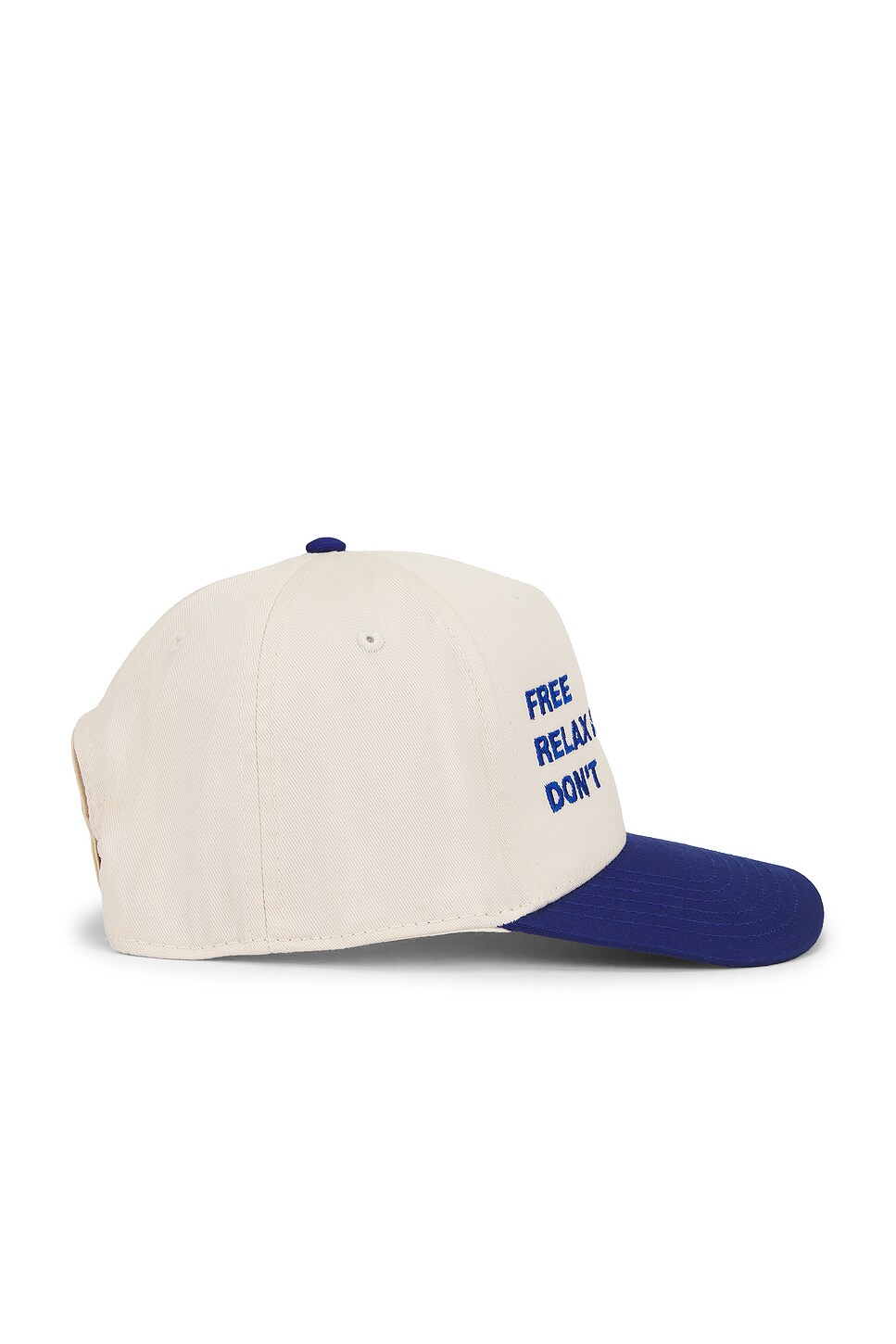 Free & Easy Trifecta Two Tone 5 Panel Snapback Hat in Natural & Royal ...