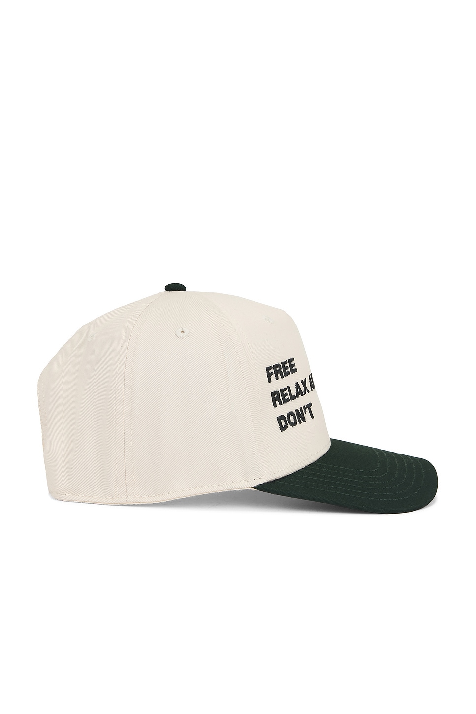Free & Easy Trifecta Two Tone 5 Panel Snapback Hat in Natural & Green ...