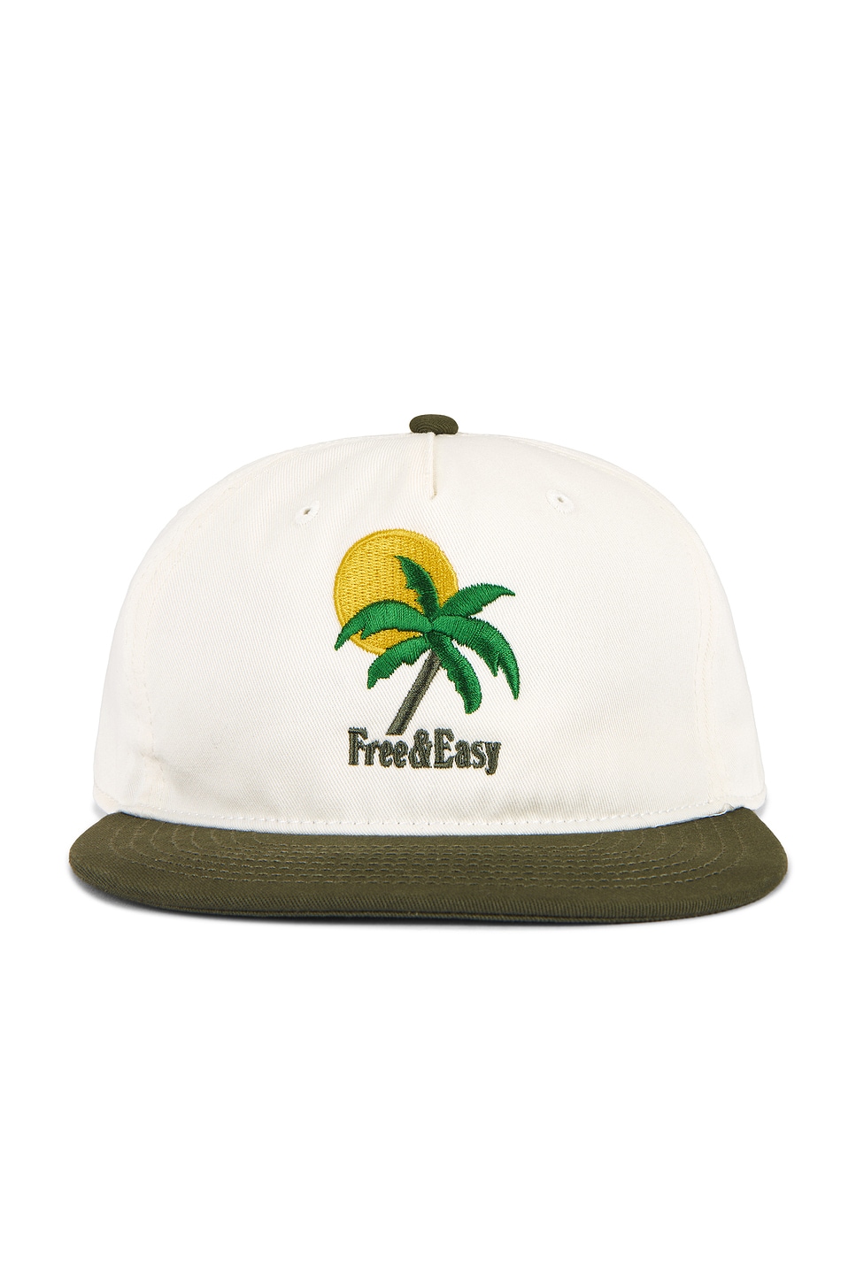 Free & Easy Costa Sol Two Tone 5 Panel Snapback Hat in Natural | REVOLVE