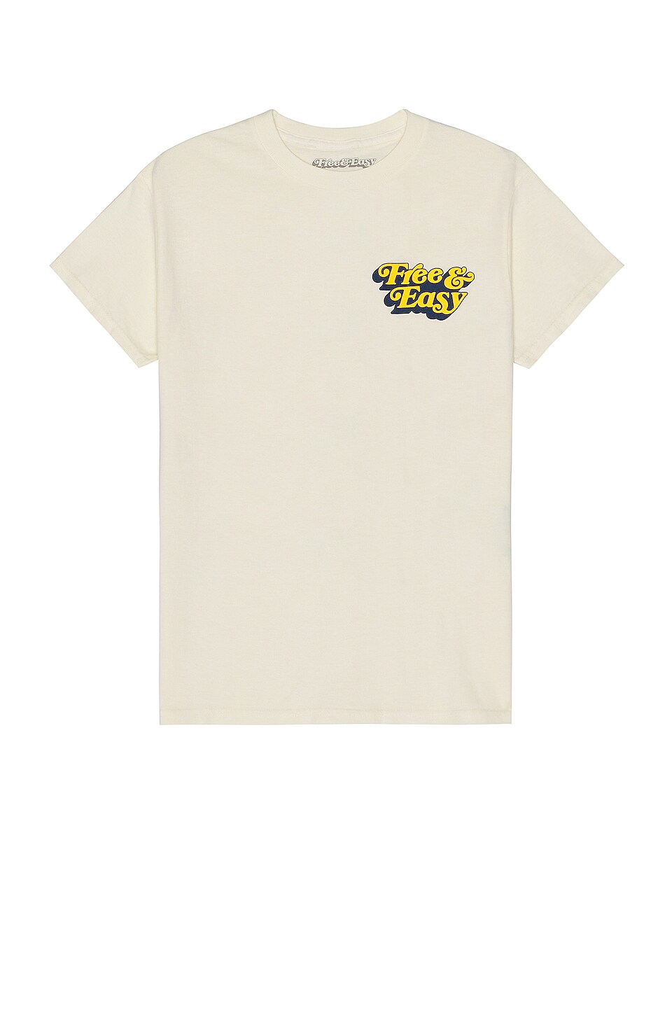Free & Easy Be Happy La Tee in Yellow