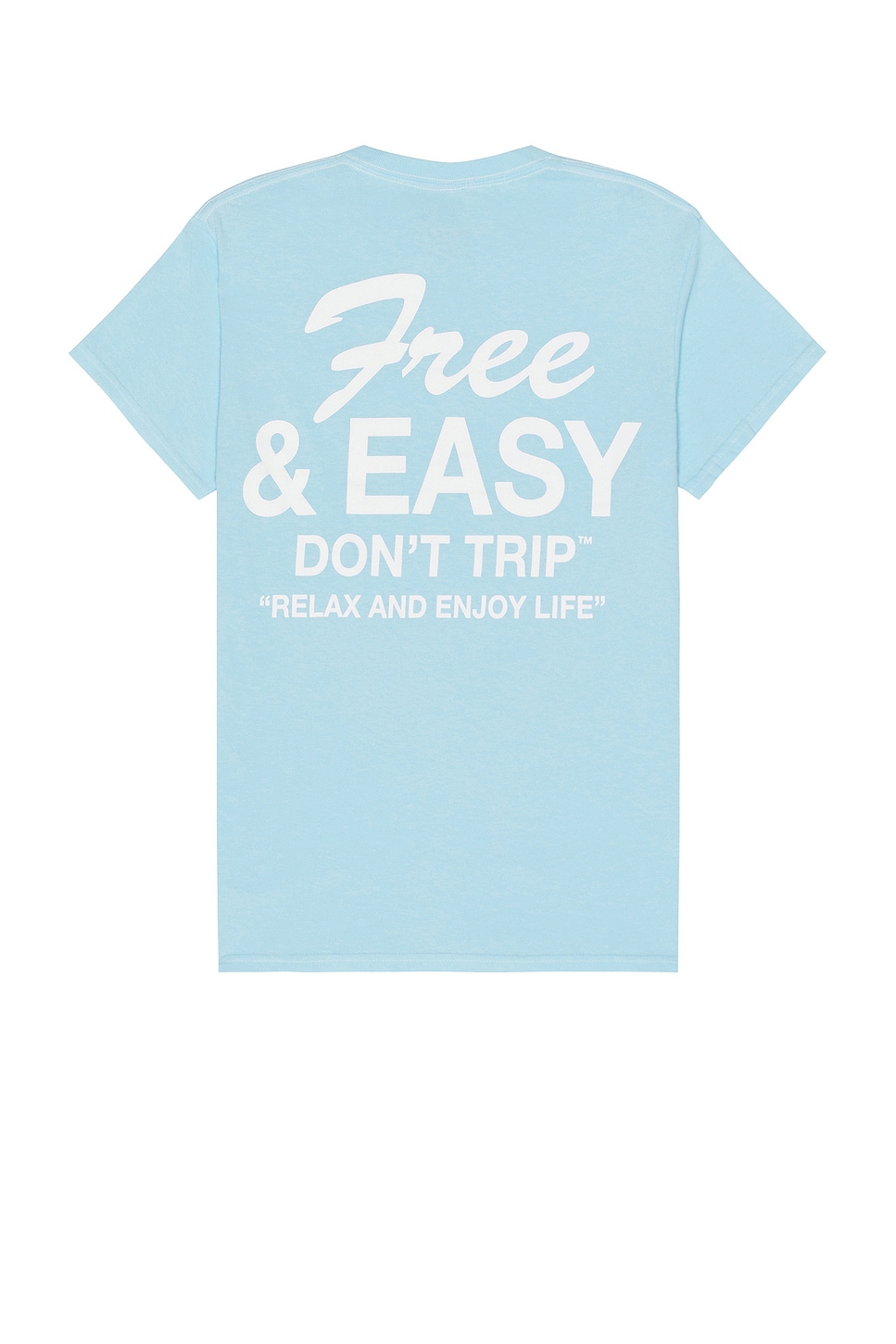 Free & Easy Classic Tee in Light Blue