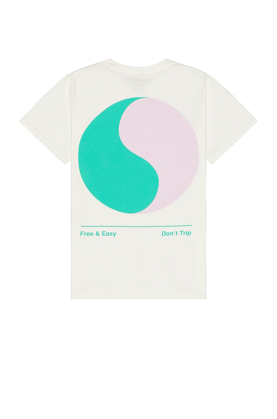 Free & Easy Yin Yang Tee in White
