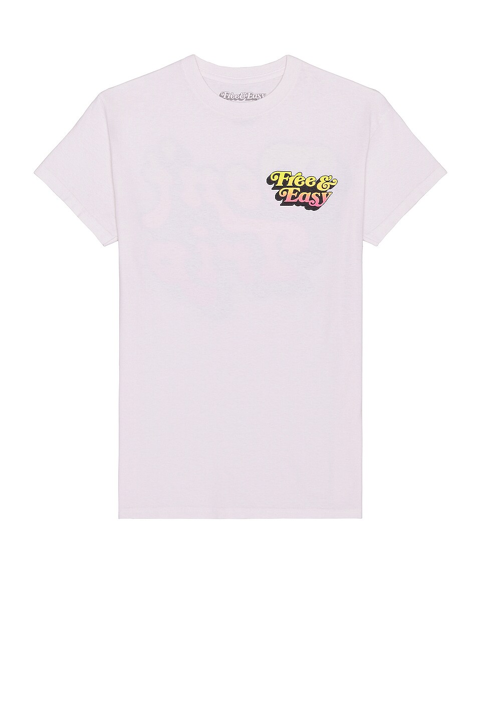 Free & Easy Don't Trip Shadow Tee in Coconut