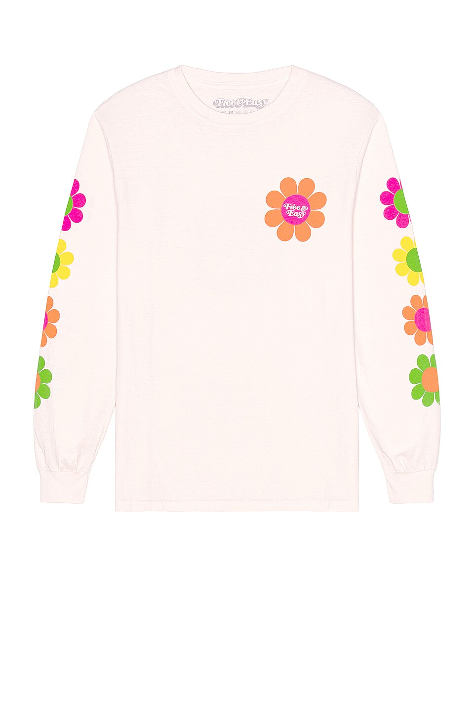 Free & Easy Flower Power Tee in White