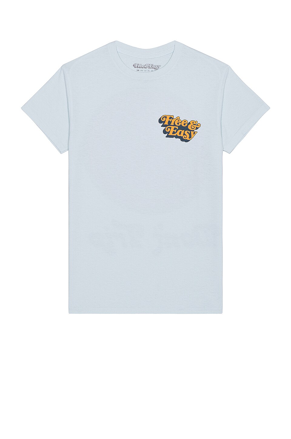 Free & Easy Be Happy La Tee in Powder Blue