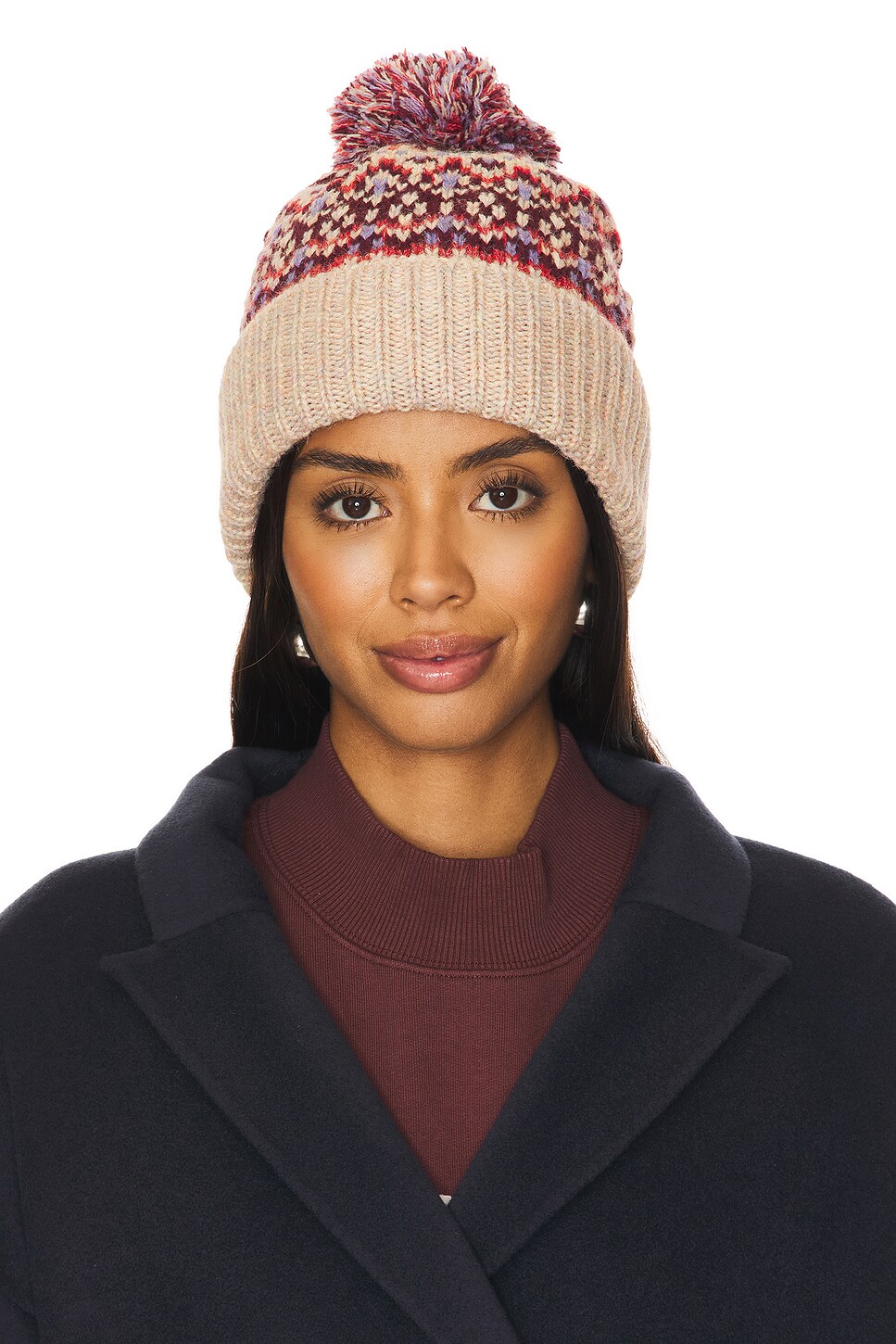 First Frost Fairisle Pom Beanie