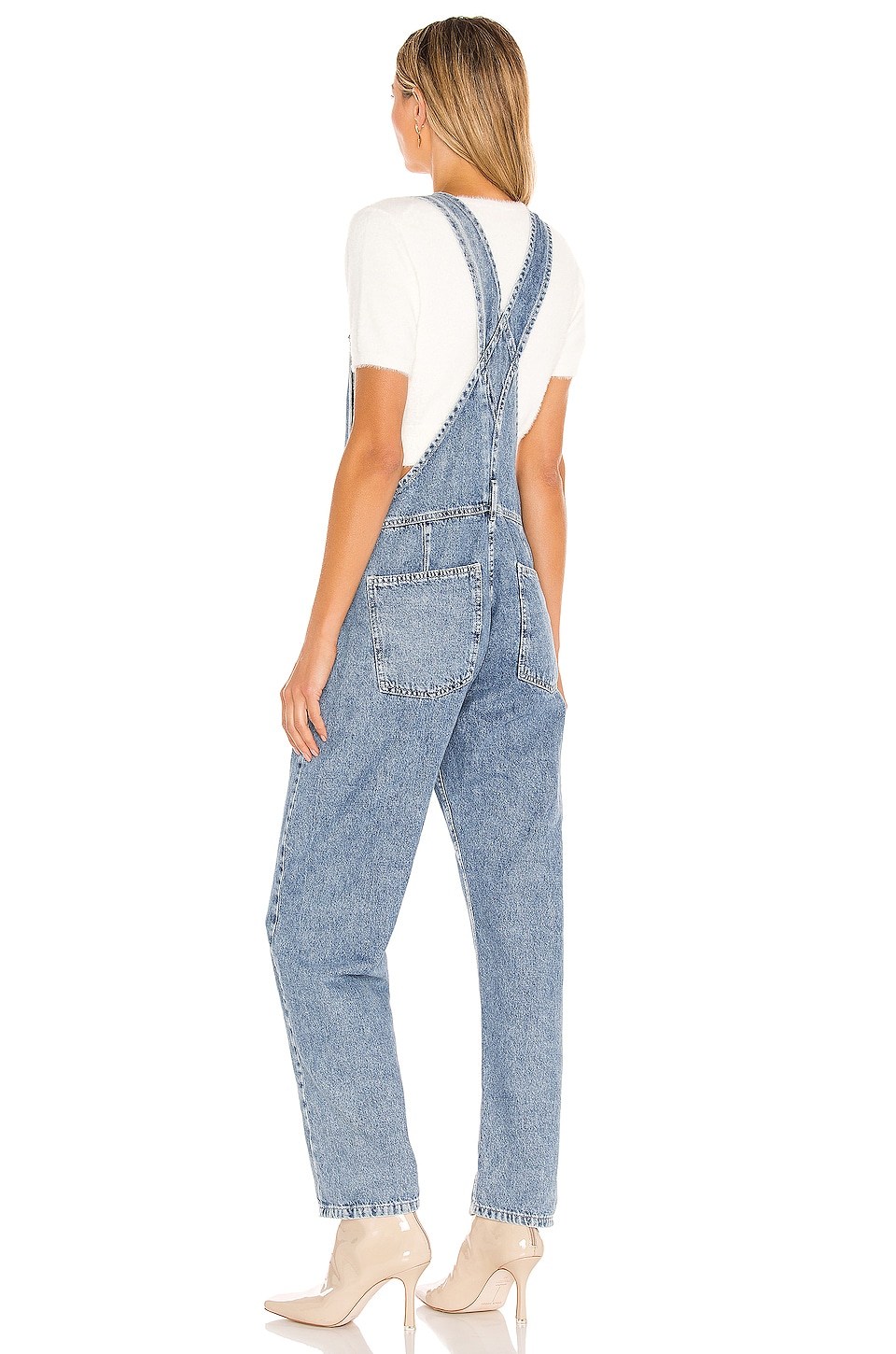 Free People x We The Free Ziggy Denim Overall in Powder Blue | REVOLVE