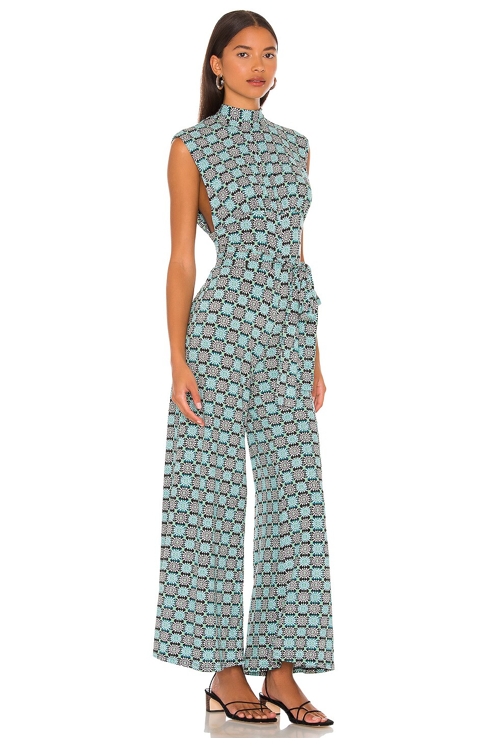 Free People Vibe Check Jumpsuit in Emerald