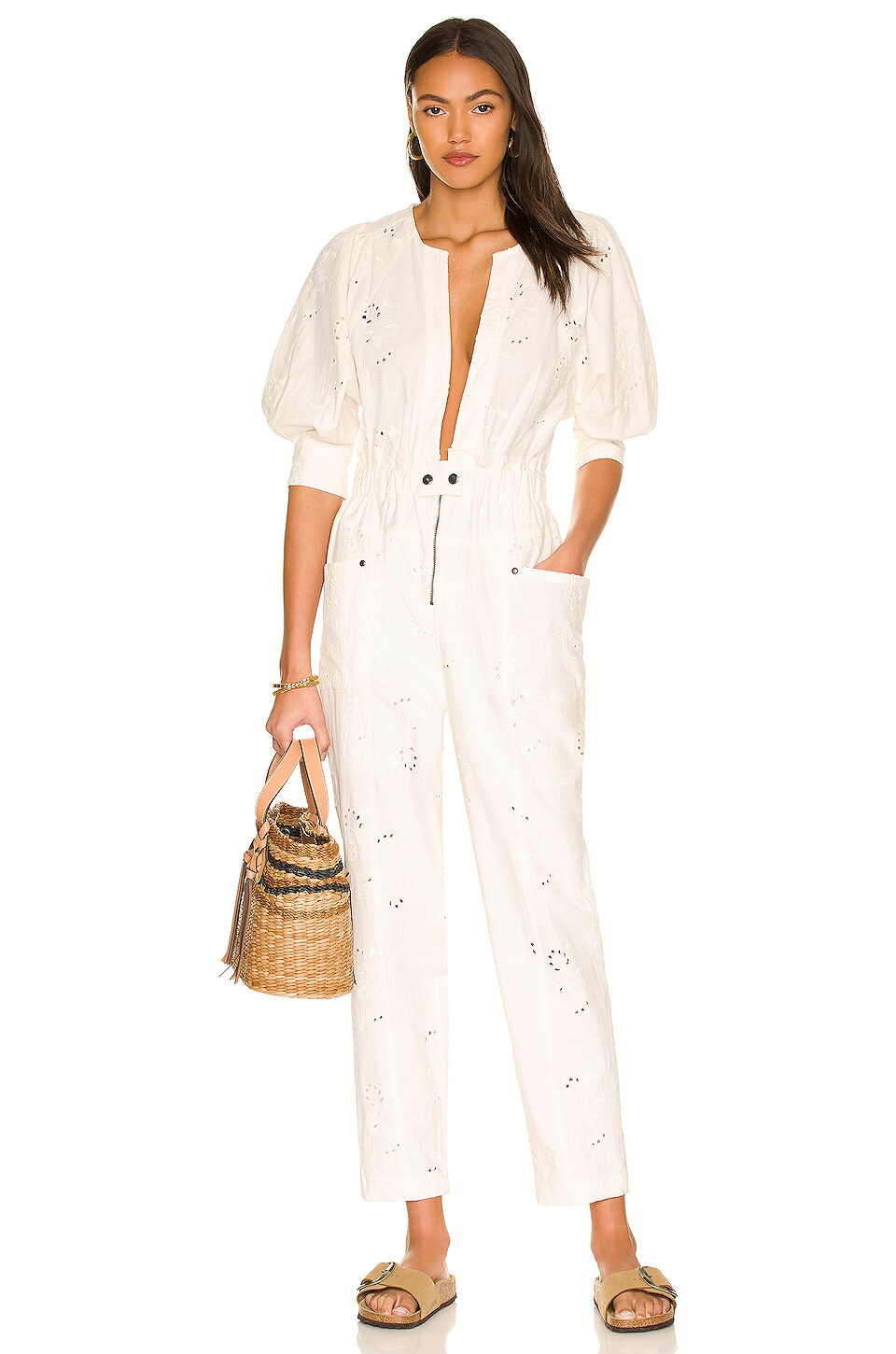 free people cotton jumpsuit