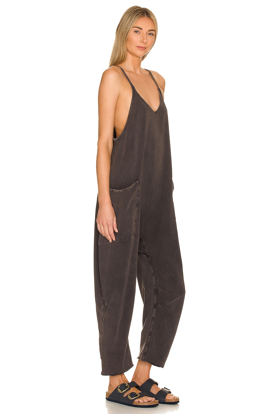 Free People x FP Movement Hot Shot Onesie in Washed Black | REVOLVE