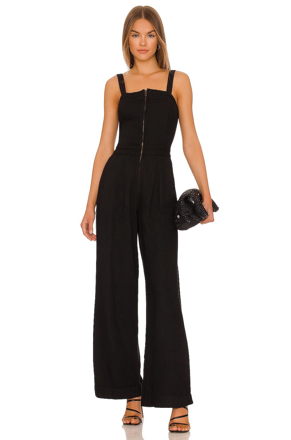 Free People Call On Me Jumpsuit in Black | REVOLVE