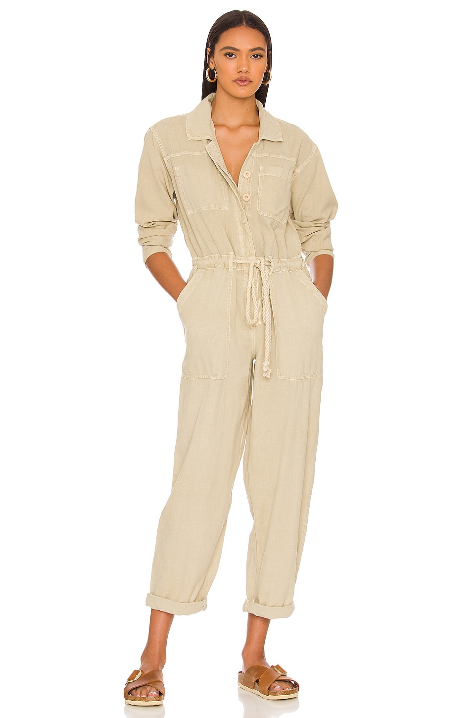 Free People Quinn Coverall in Thistle Seed | REVOLVE