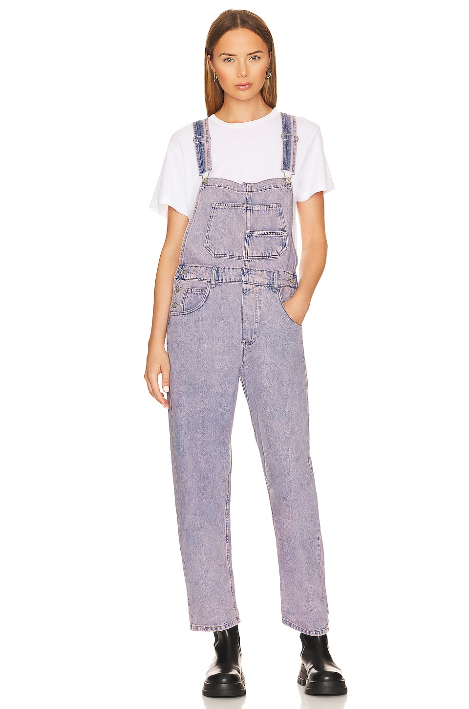 Image 1 of Ziggy Denim Overall in Pink Dreams