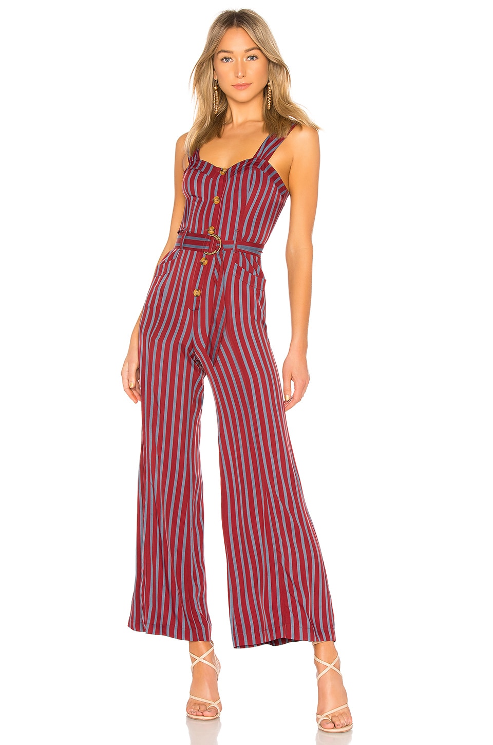 Free People City Girl Jumpsuit in Wine | REVOLVE