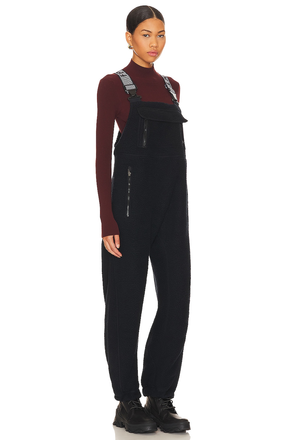 Free People x FP Movement Hit The Slopes Salopette In Black