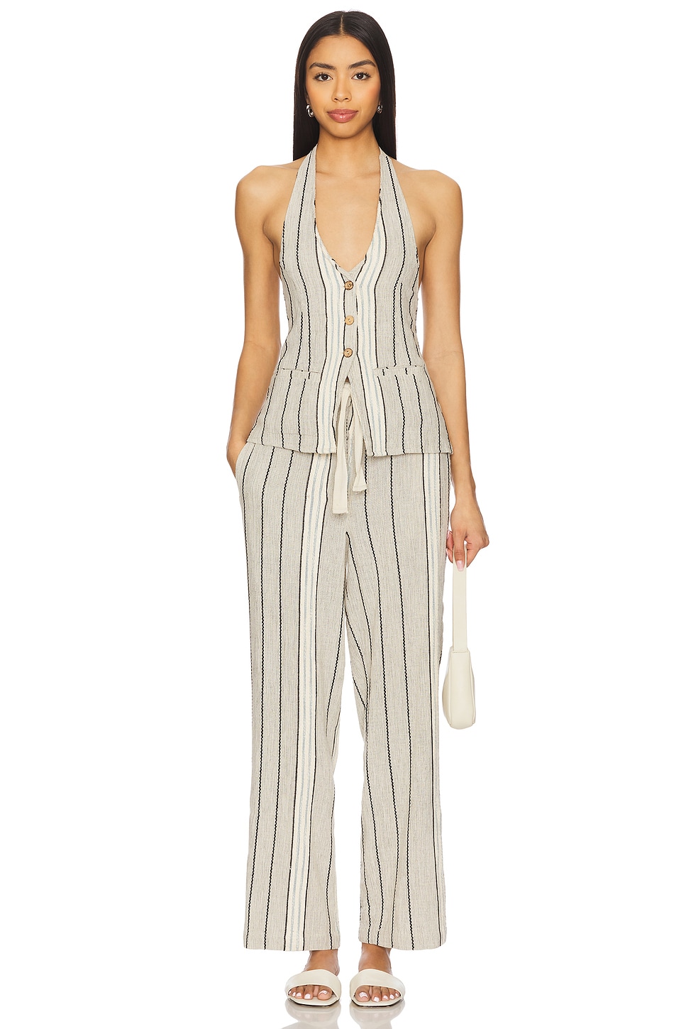 x free-est Take Me To Paris Striped Set In Rocky Stripe - Thumbnail 1